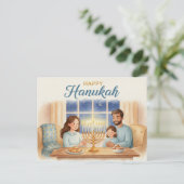 Hanukkah Lights Postcard Briefkaart (Staand voorkant)