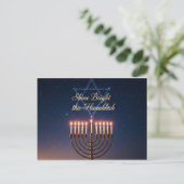 Hanukkah Lights Postcard Briefkaart (Staand voorkant)