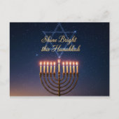 Hanukkah Lights Postcard Briefkaart (Voorkant)