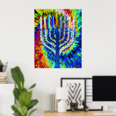 HANUKKAH LIGHTS POSTER (Thuiskantoor)