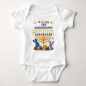 Hanukkah Lit with Littles Romper (Voorkant)