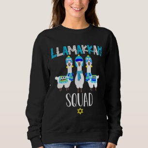 Hanukkah Llama Menorah Joodse Alpaca kerst uit Trui
