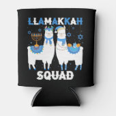 Hanukkah Llama met Kerstmis Happy Llamakah Squad C Blikjeskoeler (Voorkant)