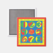 Hanukkah Magnet Square Dreidel Game (Recto/Verso)