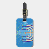 hanukkah menorah bagagelabel (Voorkant verticaal)