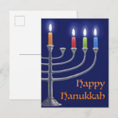 "Hanukkah Menorah." Briefkaart (Voorkant / Achterkant)