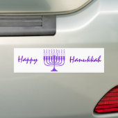 Hanukkah Menorah Bumpersticker (Op auto)