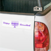 Hanukkah Menorah Bumpersticker (Op Truck)