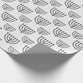 Hanukkah Menorah Cadeaupapier (Hoek)