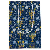 Hanukkah Menorah Cadeautas (Achterkant)