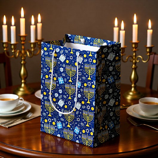 Hanukkah Menorah Cadeautas