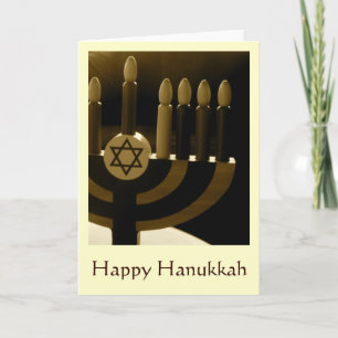 Hanukkah Menorah Card Feestdagen Kaart