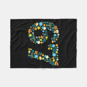 Hanukkah Menorah Dreidel 67 Festive Chanukah Six S Fleece Deken (Voorkant (Horizontaal))