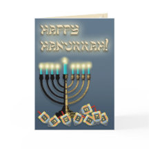 Hanukkah Menorah en Dreidels