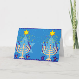 hanukkah menorah feestdagen kaart