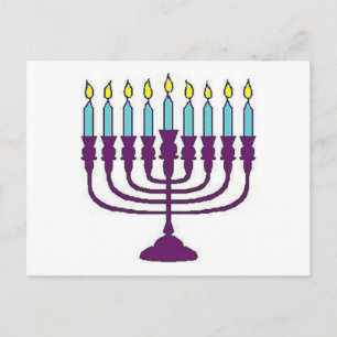 Hanukkah Menorah Feestdagenkaart
