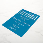 Hanukkah menorah folie uitnodiging (Gedraaid)