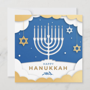 Hanukkah Menorah Kaart