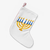 Hanukkah Menorah Kleine Kerstsok (Voorkant (Hangend))