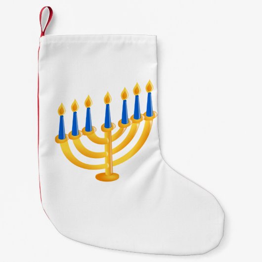 Hanukkah Menorah Kleine Kerstsok (Voorkant)