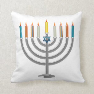 Hanukkah menorah kussen