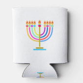 Hanukkah Menorah Lights Holiday Blikjeskoeler (Achterkant)