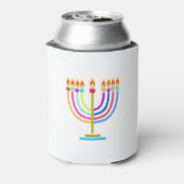 Hanukkah Menorah Lights Holiday Blikjeskoeler (Blikje Achterkant)