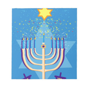 hanukkah menorah notitieblok