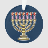 Hanukkah Menorah Ornament (voorkant)