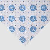 Hanukkah Menorah over Polka Dots Tissuepapier (Detail)