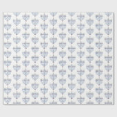 Hanukkah Menorah Pattern  Cadeaupapier (Vlak)