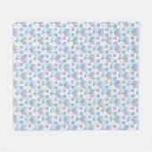Hanukkah Menorah Star of David Doodle Art Style Fleece Deken (Voorkant (Horizontaal))
