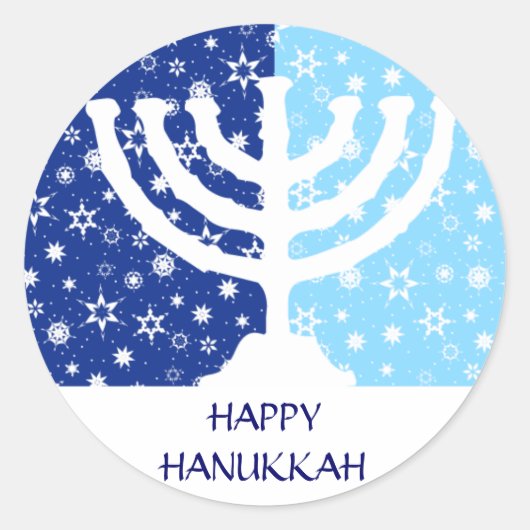 Hanukkah Menorah Sticker (Voorkant)