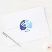 Hanukkah Menorah Sticker (Envelop)