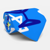 Hanukkah Menorah Stropdas (Opgerold)