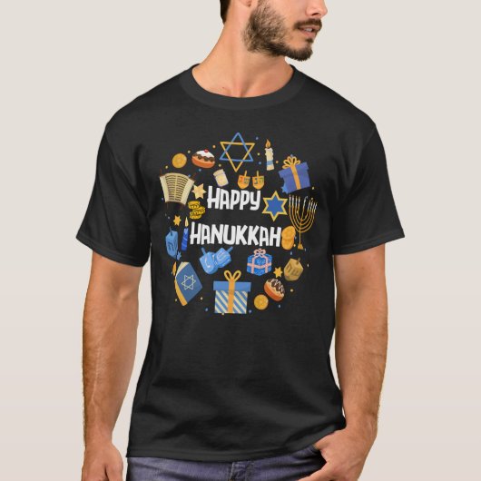 Hanukkah Menorah T-shirt   (Devant)