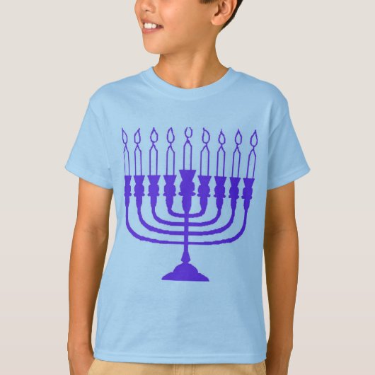 Hanukkah Menorah T-shirt (Voorkant)