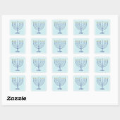 Hanukkah Menorah Typografie Stickers (Vel)