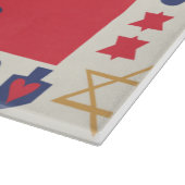 Hanukkah Menorahs and Stars Snijplank (Hoek)