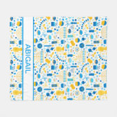 Hanukkah Menorahs Gepersonaliseerd Fleece Deken (Voorkant (Horizontaal))