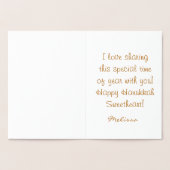 Hanukkah met mijn honing folie kaarten (Binnen)