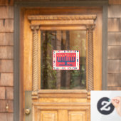 Hanukkah Modern Menorah Window Cling Raamsticker (Huis Deur)