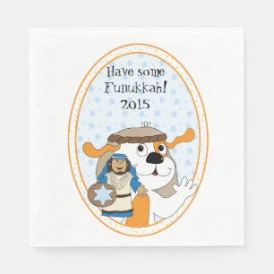 Hanukkah Napkins Luncheon Standard Personaliseren Servet