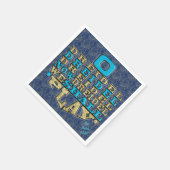 Hanukkah Napkins personalize "Dreidel Play" Servetten (Hoek)