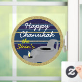 Hanukkah Oil Lamp Window Cling Raamsticker (Huis)
