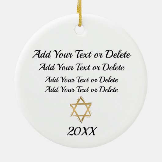 Hanukkah Ornament (Achterkant)