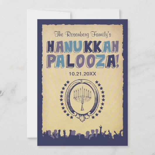 Hanukkah Palooza Uitnodiging (Voorkant)