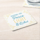 Hanukkah Paper Onderzetter (Schuin)