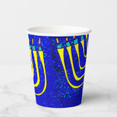 Hanukkah Papieren Bekers (Achterkant)