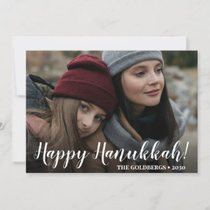 Hanukkah Photo Holiday Card Feestdagenkaart